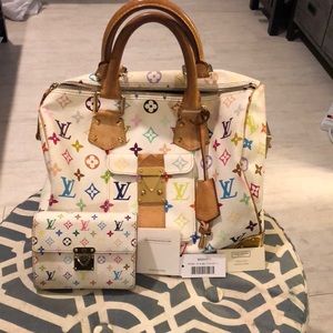 Louis Vuitton monogram white-multi bag&wallet